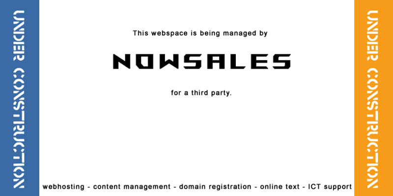 This webspace is being developed by NOWSALES for a third party.